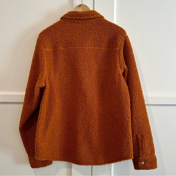 Goodfellow & Co Men's Orange Sherpa Jacket - Picture 4 of 6